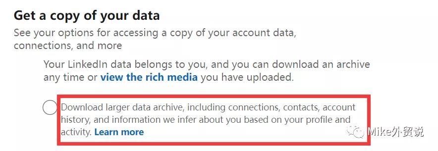 导出Linkedin联系人